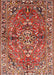 Machine Washable Traditional Light Copper Gold Rug, wshtr4431