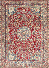 Machine Washable Traditional Brown Red Rug, wshtr4432