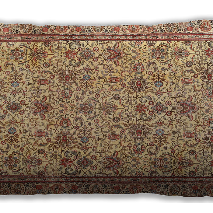 Traditional Classic Rectangular Mahogany Brown Lumbar Throw Pillow, 13 inch by 19 inch, lbtr4433