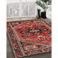 Traditional Saffron Red Persian Rug, tr4434