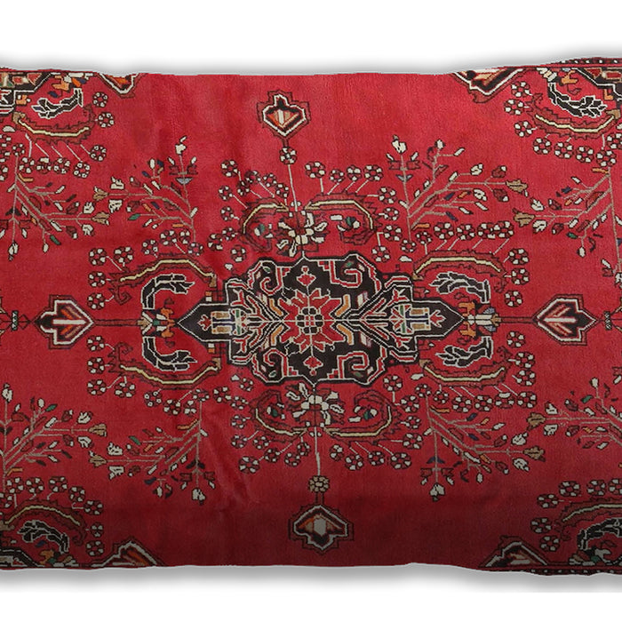 Traditional Classic Rectangular Cherry Red Lumbar Throw Pillow, 13 inch by 19 inch, lbtr4435