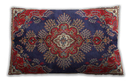 Traditional Classic Rectangular Purple Maroon Purple Lumbar Throw Pillow, 13 inch by 19 inch, lbtr4436