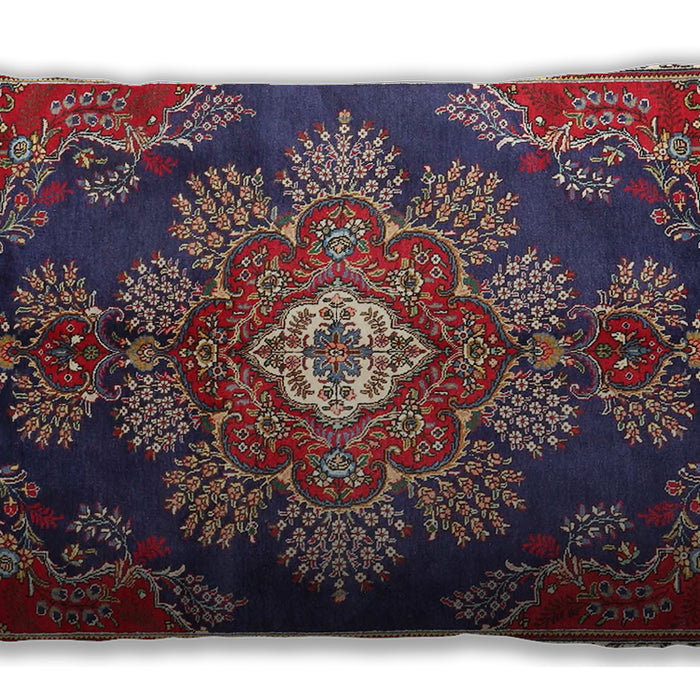 Traditional Classic Rectangular Purple Maroon Purple Lumbar Throw Pillow, 13 inch by 19 inch, lbtr4436