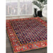 Machine Washable Traditional Rust Pink Rug in a Family Room, wshtr4438