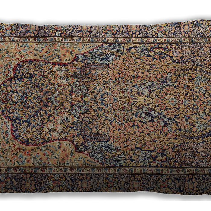 Traditional Classic Rectangular Dark Brown Lumbar Throw Pillow, 13 inch by 19 inch, lbtr4439