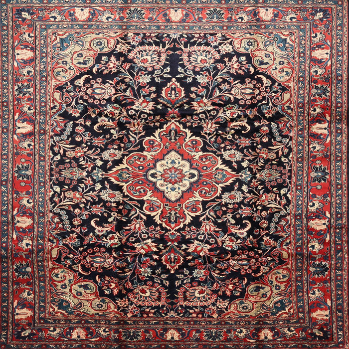 Round Machine Washable Traditional Camel Brown Rug, wshtr443