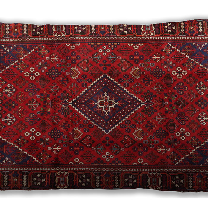 Traditional Classic Rectangular Brown Red Lumbar Throw Pillow, 13 inch by 19 inch, lbtr4440