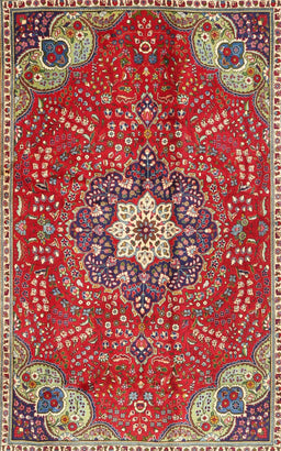 Machine Washable Traditional Red Rug, wshtr4441