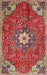 Machine Washable Traditional Red Rug, wshtr4441