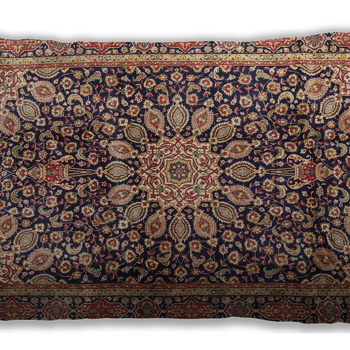 Traditional Classic Rectangular Light Copper Gold Lumbar Throw Pillow, 13 inch by 19 inch, lbtr4442