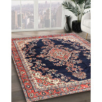 Traditional Light French Beige Brown Medallion Rug, tr4444