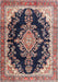 Traditional Light French Beige Brown Medallion Rug, tr4444