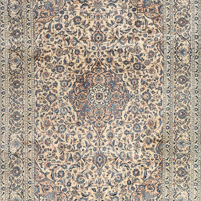 Traditional Desert Sand Beige Medallion Rug, tr4446