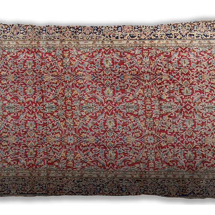 Traditional Classic Rectangular Chestnut Red Lumbar Throw Pillow, 13 inch by 19 inch, lbtr4447