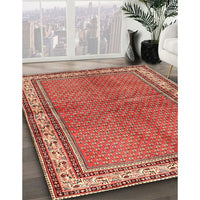 Traditional Tangerine Pink Persian Rug, tr4448