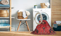 Machine Washable Traditional Cherry Red Rug in a Washing Machine, wshtr4449