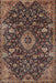 Traditional Orange Salmon Pink Medallion Rug, tr444