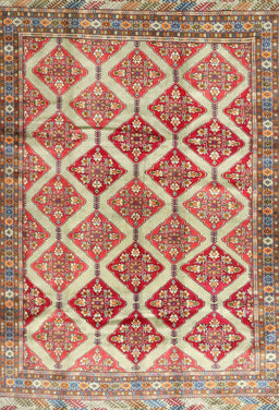 Machine Washable Traditional Brown Rug, wshtr4450
