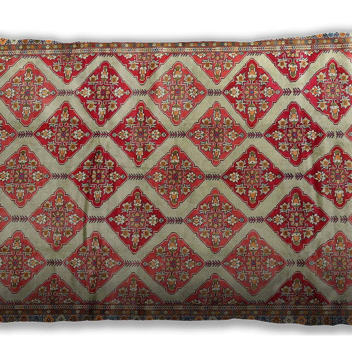 Traditional Classic Rectangular Brown Lumbar Throw Pillow, 13 inch by 19 inch, lbtr4450