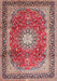 Machine Washable Traditional Fire Brick Red Rug, wshtr4453