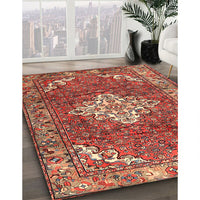 Traditional Sunrise Orange Persian Rug, tr4454