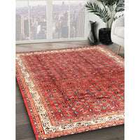 Traditional Tangerine Pink Persian Rug, tr4455