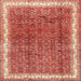 Square Traditional Tangerine Pink Persian Rug, tr4455