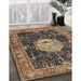 Machine Washable Traditional Bakers Brown Rug in a Family Room, wshtr4456