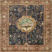 Square Traditional Bakers Brown Persian Rug, tr4456