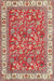 Machine Washable Traditional Red Rug, wshtr4457