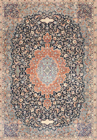 Machine Washable Traditional Brown Rug, wshtr4458