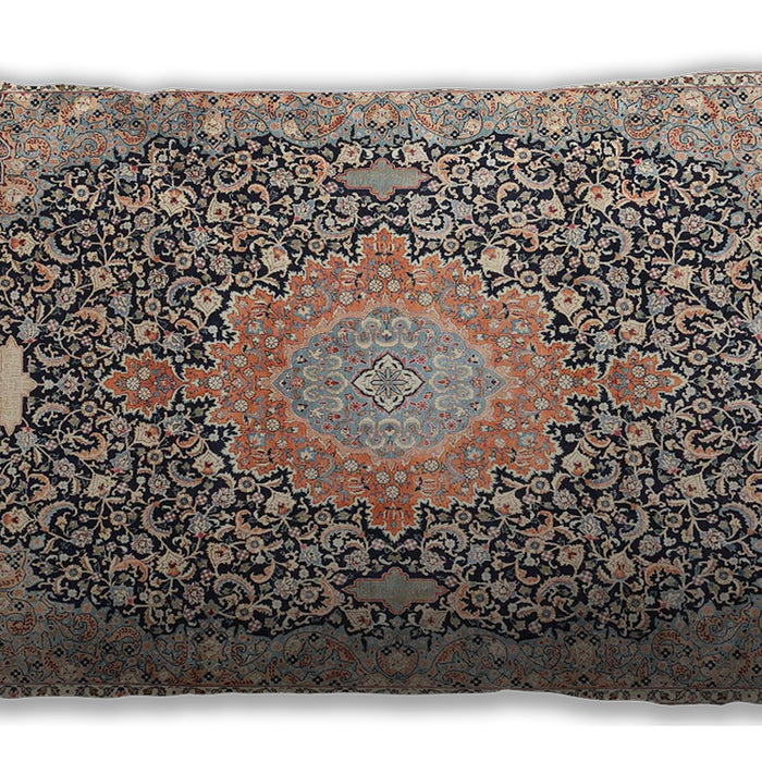 Traditional Classic Rectangular Brown Lumbar Throw Pillow, 13 inch by 19 inch, lbtr4458