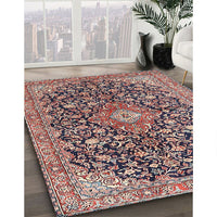 Traditional Tan Brown Medallion Rug, tr4460