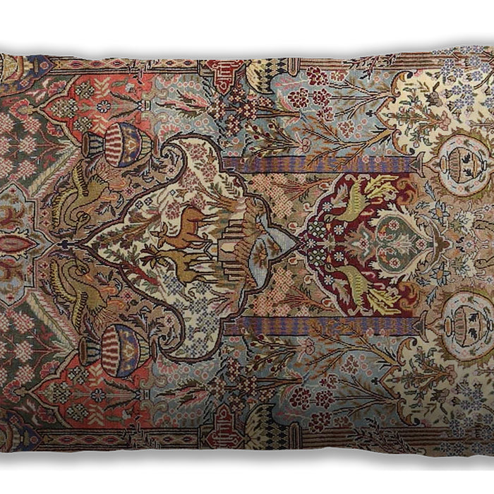 Traditional Classic Rectangular Sienna Brown Lumbar Throw Pillow, 13 inch by 19 inch, lbtr4461