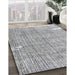 Machine Washable Traditional Grey Gray Rug in a Family Room, wshtr4466