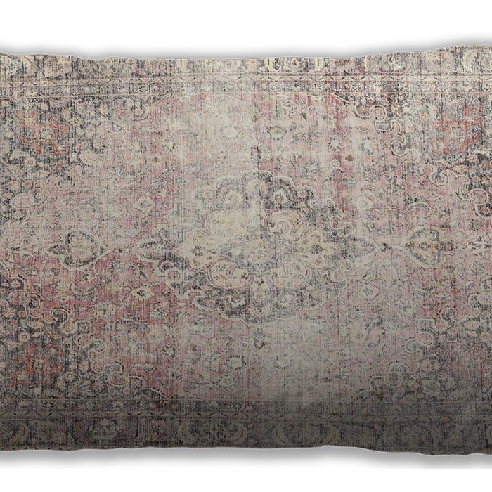 Traditional Classic Rectangular Wheat Beige Lumbar Throw Pillow, 13 inch by 19 inch, lbtr4468