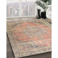 Traditional Orange Salmon Pink Persian Rug, tr4469