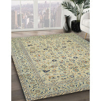 Traditional Khaki Green Persian Rug, tr446