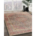 Traditional Dark Gold Brown Persian Rug in Family Room, tr4470