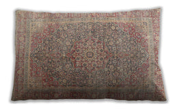 Traditional Classic Rectangular Dark Gold Brown Lumbar Throw Pillow, 13 inch by 19 inch, lbtr4470
