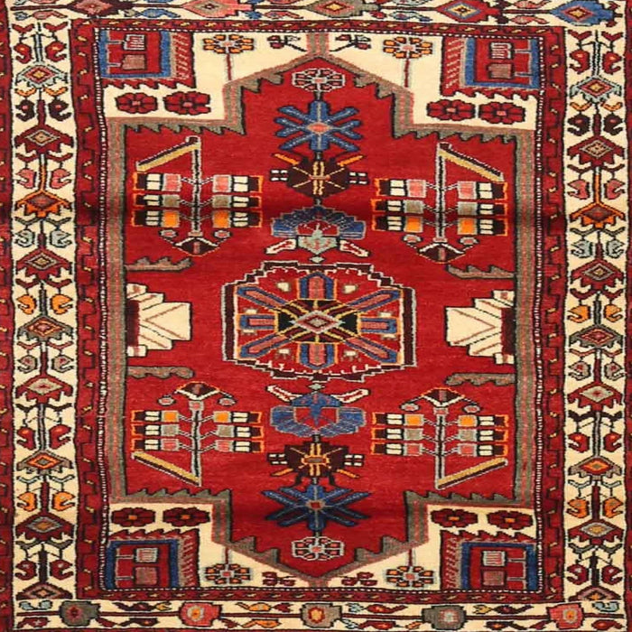 Square Traditional Red Persian Rug, tr4472