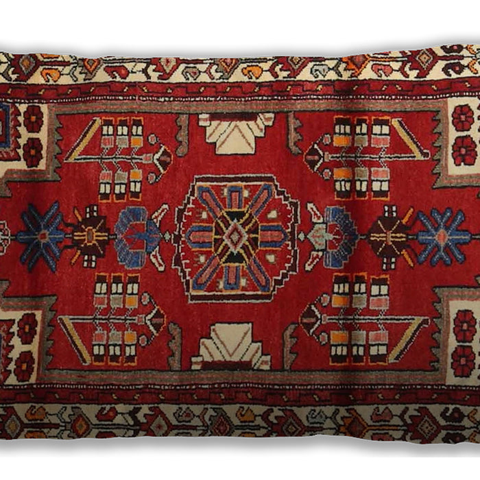Traditional Classic Rectangular Tomato Red Lumbar Throw Pillow, 13 inch by 19 inch, lbtr4472