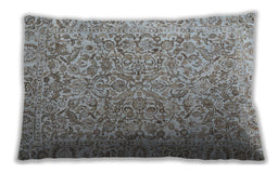 Traditional Classic Rectangular Army Brown Lumbar Throw Pillow, 13 inch by 19 inch, lbtr4476