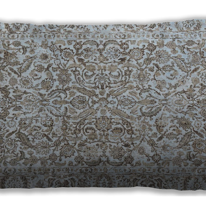 Traditional Classic Rectangular Army Brown Lumbar Throw Pillow, 13 inch by 19 inch, lbtr4476