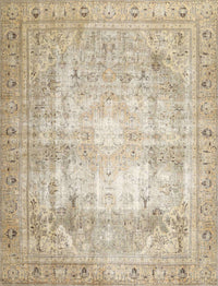 Machine Washable Traditional Brown Rug, wshtr4478