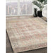 Traditional Camel Brown Persian Rug in Family Room, tr4479