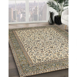 Traditional Brown Persian Rug in Family Room, tr447