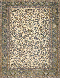 Machine Washable Traditional Brown Rug, wshtr447