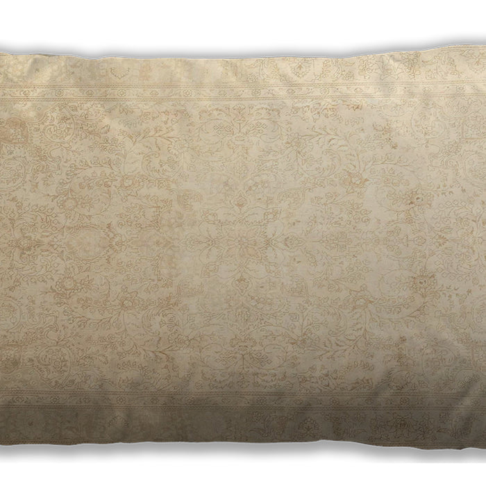 Traditional Classic Rectangular Golden Blonde Gold Lumbar Throw Pillow, 13 inch by 19 inch, lbtr4481