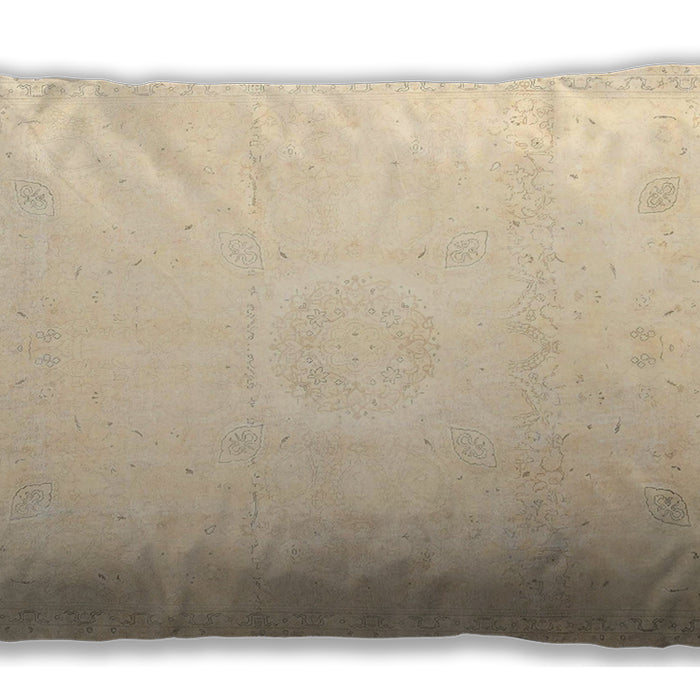 Traditional Classic Rectangular Golden Blonde Gold Lumbar Throw Pillow, 13 inch by 19 inch, lbtr4482